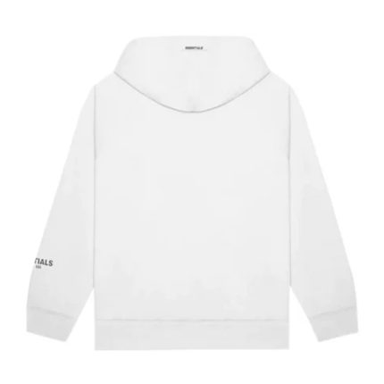 Essentials Applique Logo White Hoodie