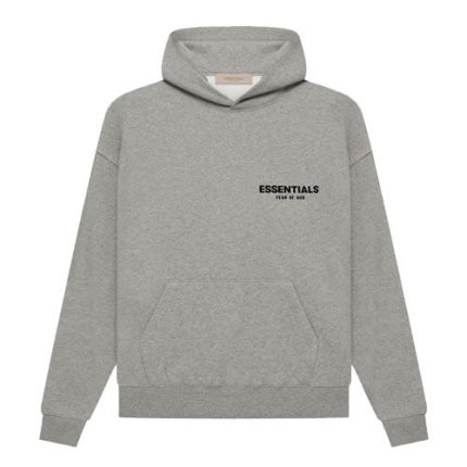 Essentials Dark Oatmeal Gray Hoodie