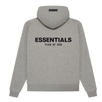 Essentials Dark Oatmeal Gray Hoodie