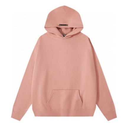 Essentials Fear of God Classic Fleece Reflective Hoodie Pink