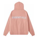 Essentials Fear of God Classic Fleece Reflective Hoodie Green