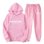 Fear of God Essentials Hoodie Tracksuit Pink