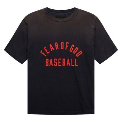 Fear of God Baseball Black T- Shirt